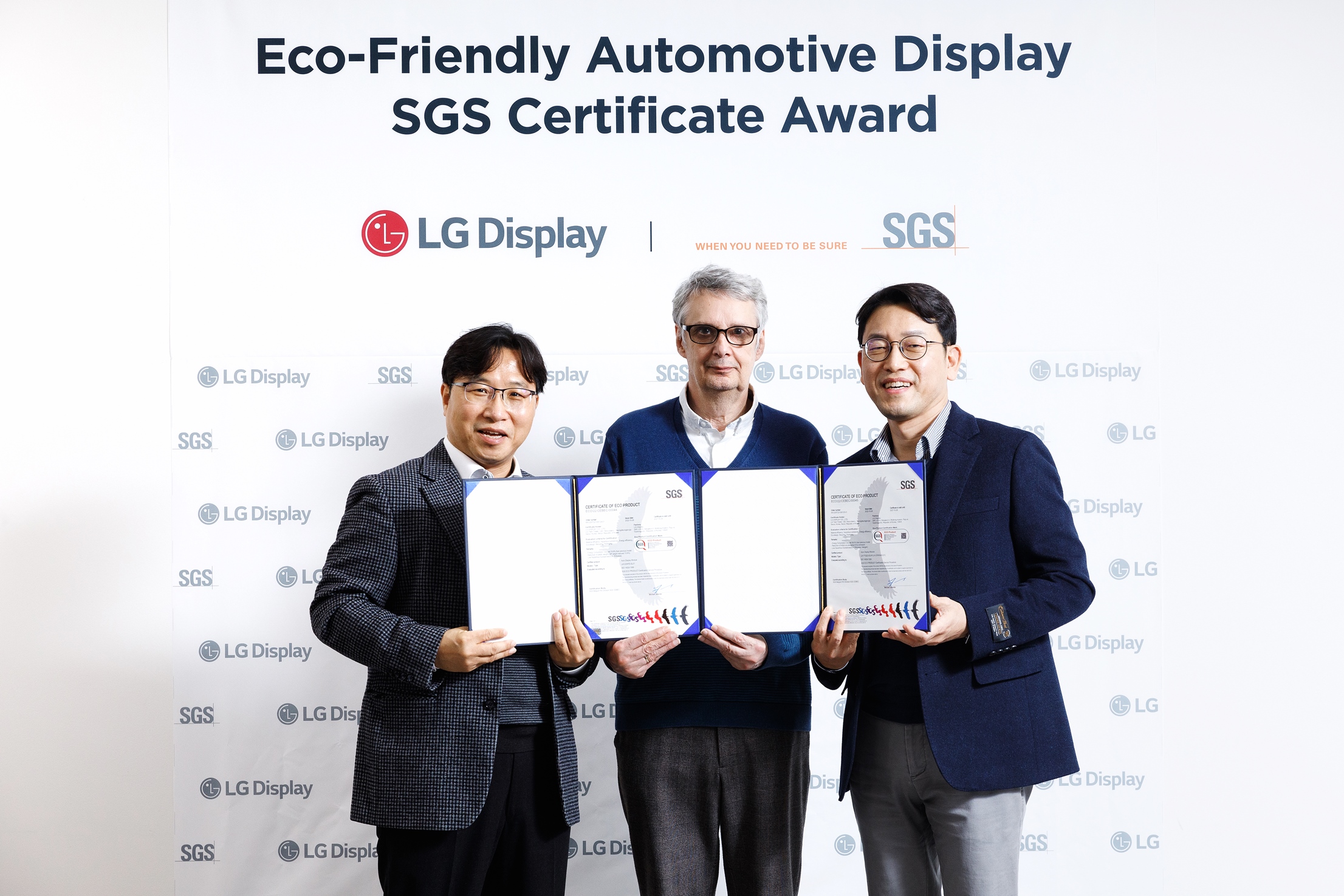 LG Display’s Automotive Displays Receive SGS Eco-Product Certification